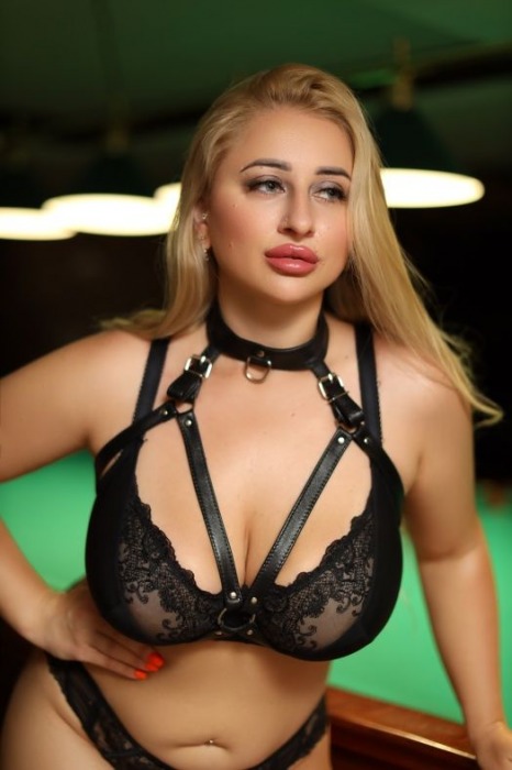 Черная кожаная сбруя с ошейником plus size из нежной кожи - БДСМ Арсенал - купить с доставкой в Находке