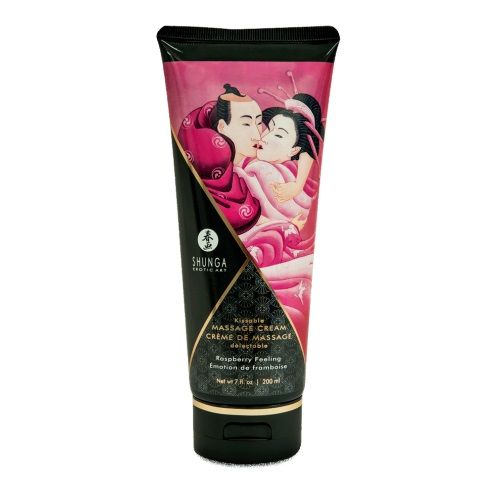 Массажный крем для тела с ароматом малины Raspberry feeling - 200 мл. - Shunga - купить с доставкой в Находке
