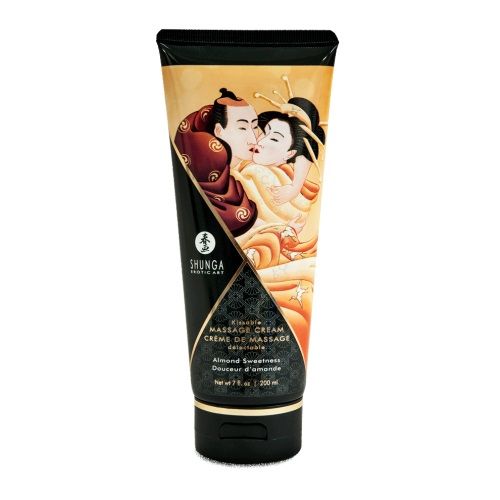 Массажный крем для тела с ароматом миндаля Almond Sweetness - 200 мл. - Shunga - купить с доставкой в Находке