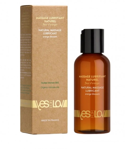 Натуральная массажная смазка Natural Lubricant Orange Blossom - 100 мл. - YESforLOV - купить с доставкой в Находке