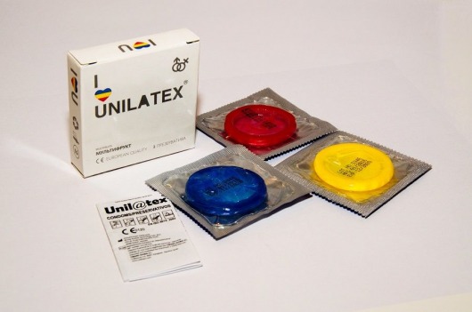 Разноцветные ароматизированные презервативы Unilatex Multifruits - 3 шт. - Unilatex - купить с доставкой в Находке