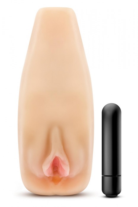 Мастурбатор-вагина с вибрацией Soft   Wet Natasha Realistic Beige Masturbator - Blush Novelties - в Находке купить с доставкой