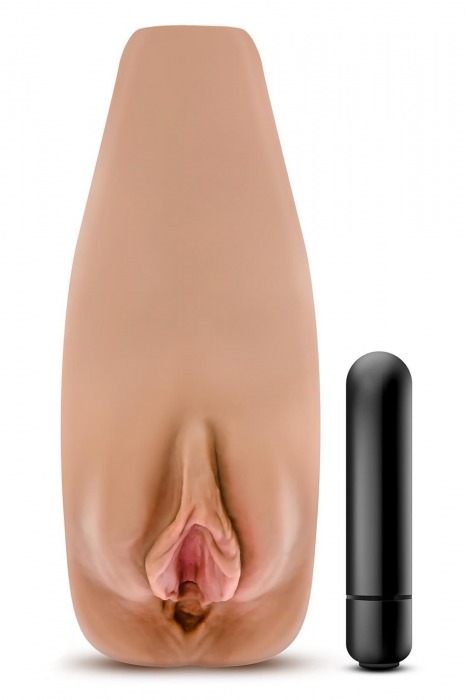 Маструбатор-вагина с вибрацией Soft   Wet Renata Realistic Tan Masturbator - Blush Novelties - в Находке купить с доставкой