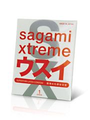 Ультратонкий презерватив Sagami Xtreme SUPERTHIN - 1 шт. - Sagami - купить с доставкой в Находке