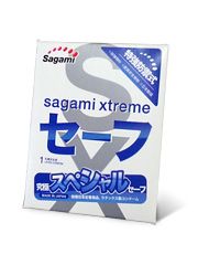 Презерватив Sagami Xtreme Ultrasafe с двойным количеством смазки - 1 шт. - Sagami - купить с доставкой в Находке