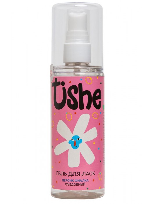 Съедобный лубрикант на водной основе Tishe с ароматом персика и фиалки - 125 мл. - Tishe - купить с доставкой в Находке