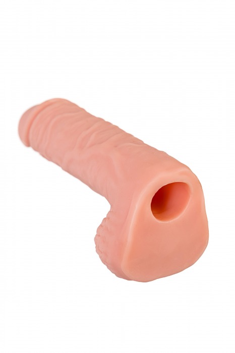 Телесная удлиняющая фаллическая насадка - 16 см. - ToyFa - в Находке купить с доставкой