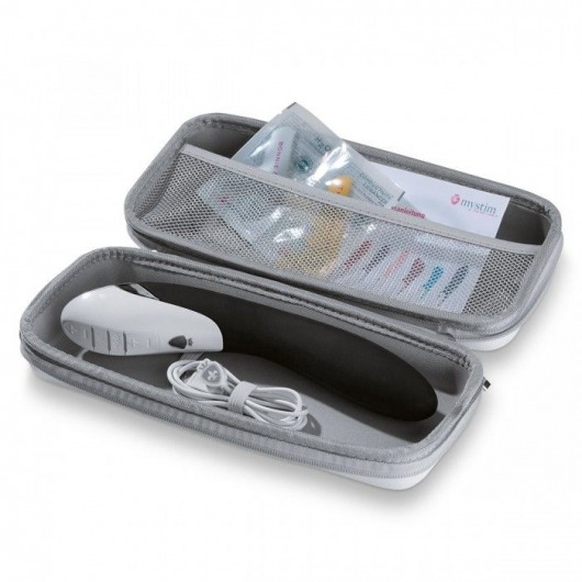 Вибратор с электростимуляцией Sizzling Simon Black Edition - 27 см. - MyStim - купить с доставкой в Находке