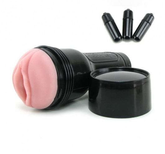Мастурбатор-вагина Fleshlight - Vibro Pink Lady Touch с вибрацией - Fleshlight - в Находке купить с доставкой