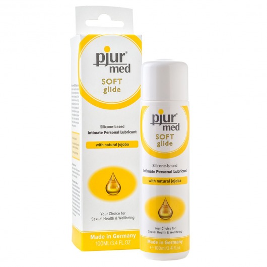 Силиконовый лубрикант с жожоба pjur MED Soft glide - 100 мл. - Pjur - купить с доставкой в Находке