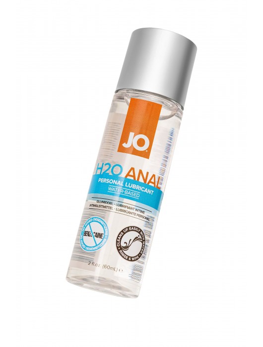 Анальный лубрикант на водной основе JO Anal H2O - 60 мл. - System JO - купить с доставкой в Находке