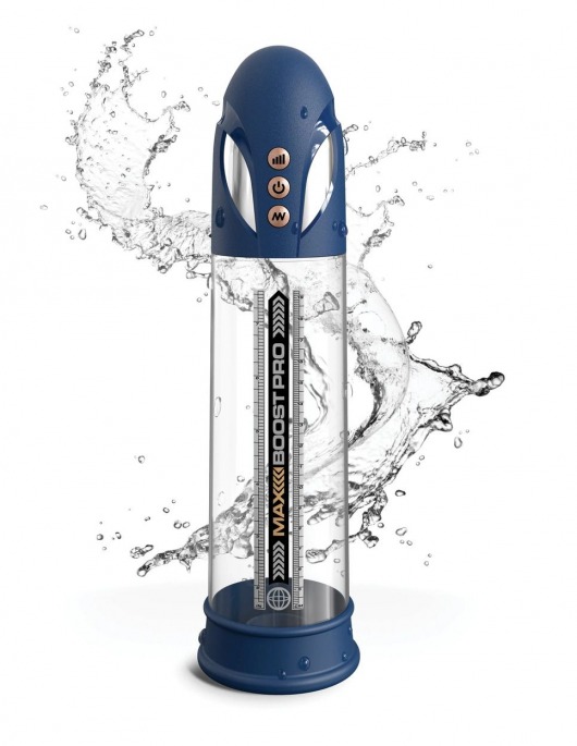 Синяя вакуумная автоматическая помпа Max Boost Pro Flow - Pipedream - в Находке купить с доставкой
