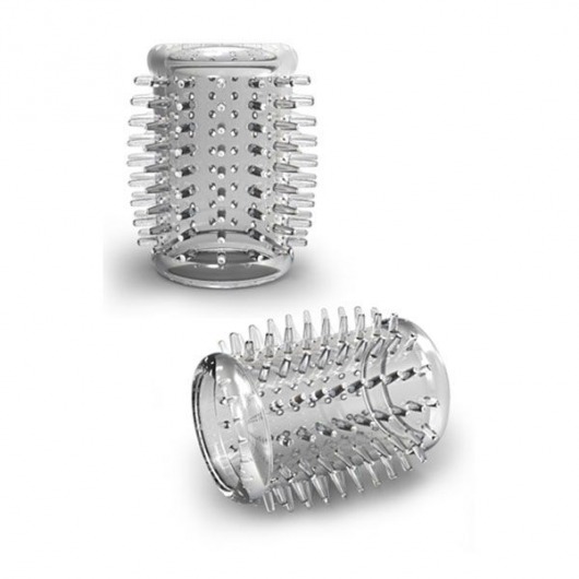 Прозрачная насадка с шипами STAY HARD COCK SLEEVE 01 CLEAR - Blush Novelties - в Находке купить с доставкой