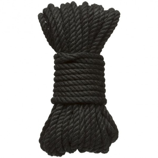 Черная верёвка для связывания и фиксации Bind Tie - 9,14 м. - Doc Johnson - купить с доставкой в Находке