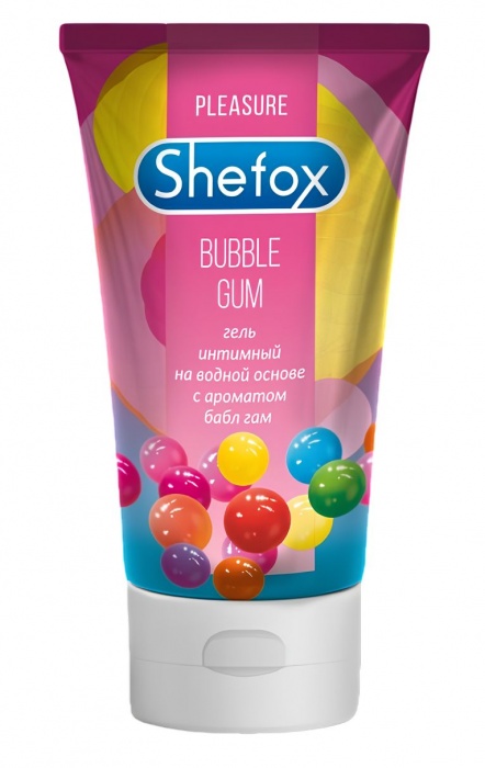Интимная гель-смазка Shefox «Бабл гам» - 50 мл. - Shefox - купить с доставкой в Находке