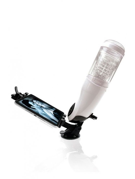 Перезаряжаемый мастурбатор-вагина с держателем для мобильных устройств Extreme Toyz Me - Pipedream - в Находке купить с доставкой