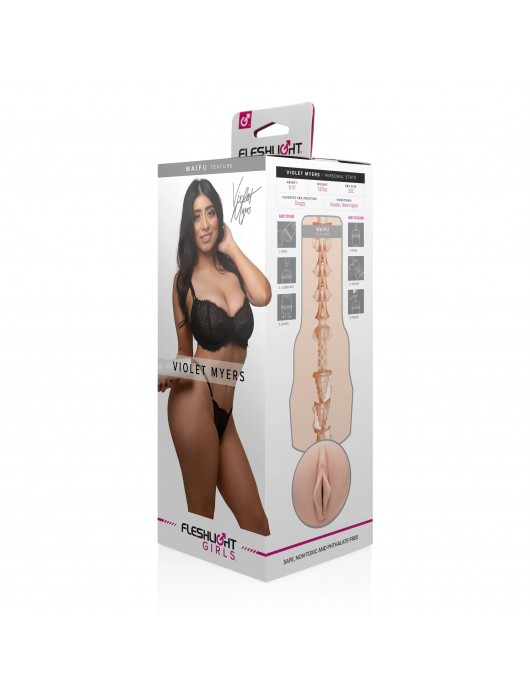 Мастурбатор-вагина Fleshlight Girls - Violet Myers Waifu - Fleshlight - в Находке купить с доставкой