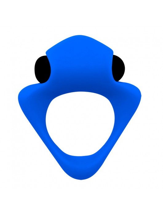 Синее эрекционное кольцо Wooomy Tribeс с вибрацией - Adrien Lastic - в Находке купить с доставкой