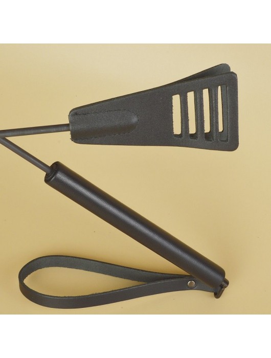 Черный кожаный стек «Сириус» - 60 см. - Sitabella - купить с доставкой в Находке