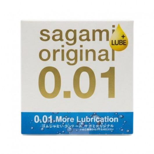 Увлажнённый презерватив Sagami Original 0.01 Extra Lub - 1 шт. - Sagami - купить с доставкой в Находке