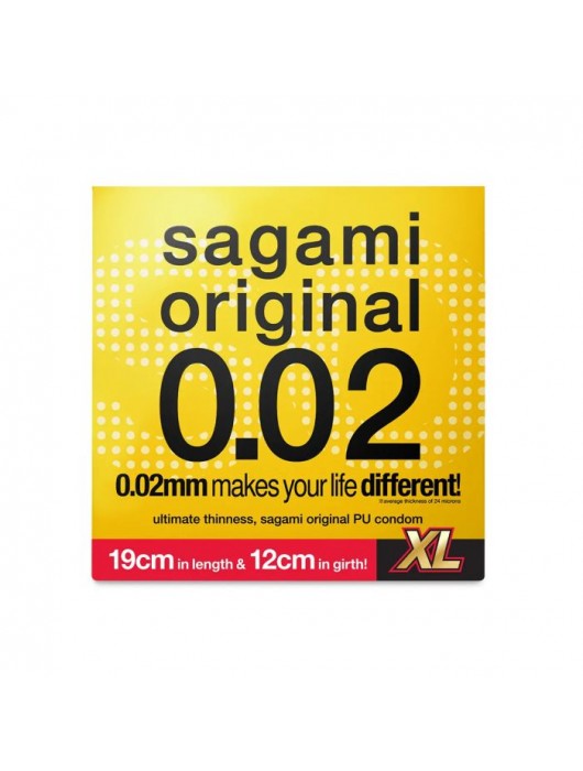 Презерватив увеличенного размера Sagami Original 0.02 XL-size - 1 шт. - Sagami - купить с доставкой в Находке