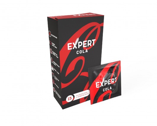 Презервативы с ароматом колы Expert Cola - 15 шт. - Expert - купить с доставкой в Находке