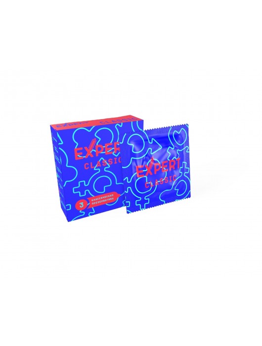 Классические презервативы Expert Classic - 3 шт. - Expert - купить с доставкой в Находке