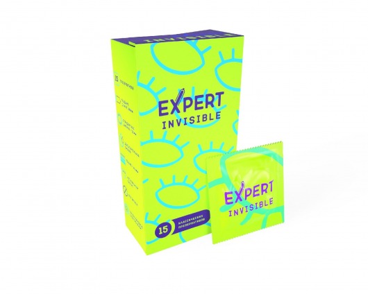 Ультратонкие презервативы Expert Invisible - 15 шт. - Expert - купить с доставкой в Находке