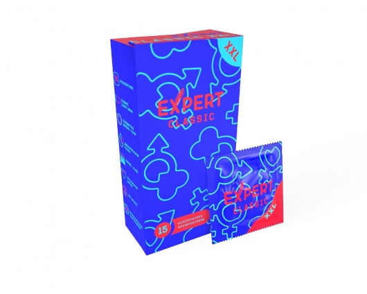 Презервативы увеличенного размера Expert Classic XXL - 15 шт. - Expert - купить с доставкой в Находке