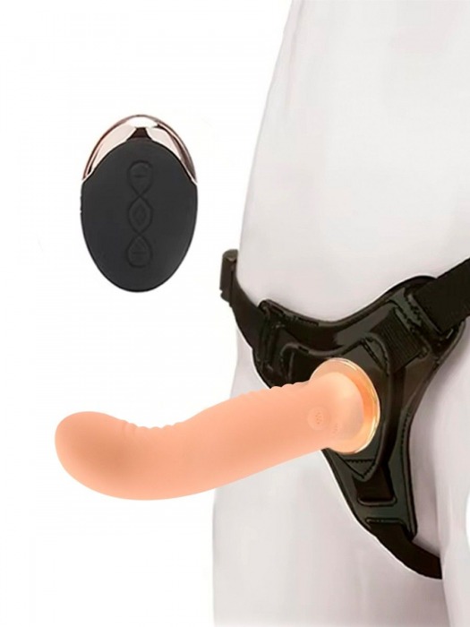 Женский вибрострапон со съемной насадкой и пультом ДУ - Erokay - купить с доставкой в Находке