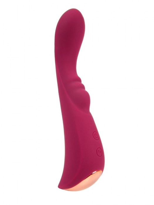 Малиновый вибратор для G-стимуляции - 19,1 см. - Erokay