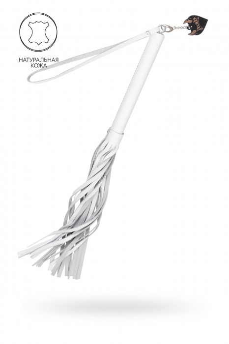 Белая кожаная плеть - 50 см. - Pecado - купить с доставкой в Находке