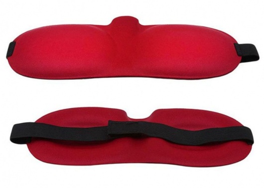 Красная глухая маска на резинке - Sitabella - купить с доставкой в Находке