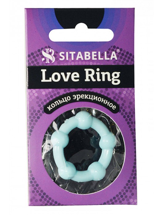 Цветное эрекционное кольцо Love Ring с бусинами - Sitabella - в Находке купить с доставкой