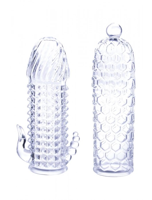 Набор из 2 прозрачных насадок на член Seductive Tickler Sleeves Set - NMC - в Находке купить с доставкой