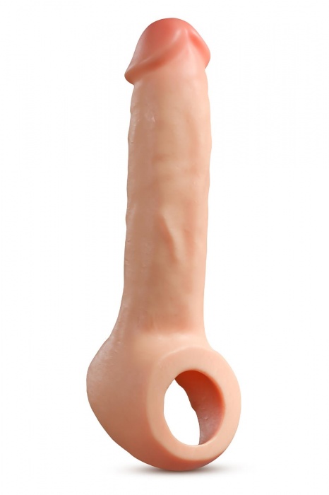 Телесная насадка-удлинитель Thrive 8.75 Inch Realistic Penis Extender Sleeve - 22,2 см. - Blush Novelties - в Находке купить с доставкой