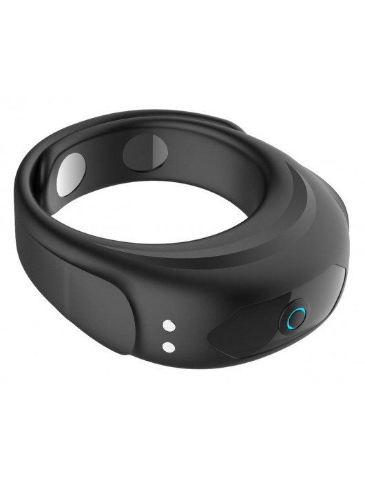 Черное эрекционное виброкольцо на ремешках - Boys of Toys - в Находке купить с доставкой