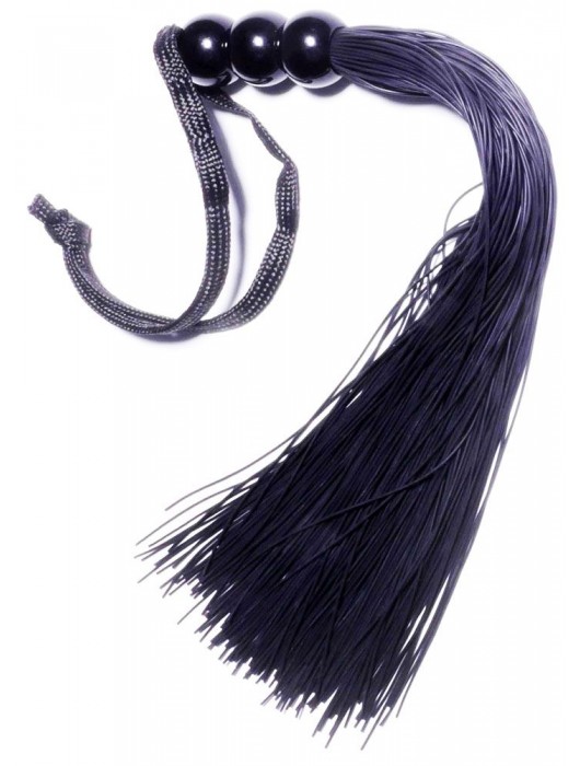 Черная силиконовая плетка - 25,4 см. - Boys of Toys - купить с доставкой в Находке