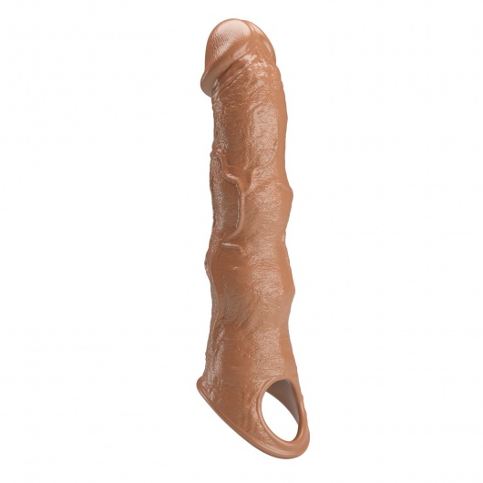 Карамельный фаллоудлинитель с 3 вставками - 28 см. - Baile - в Находке купить с доставкой