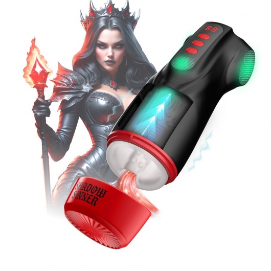 Интерактивный мастурбатор Raven с вакуумом, вибрацией и подсветкой - Shots Media BV - в Находке купить с доставкой