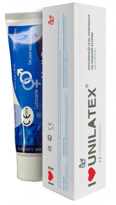 Лубрикант на водной основе Unilatex Gel - 80 мл. - Unilatex - купить с доставкой в Находке