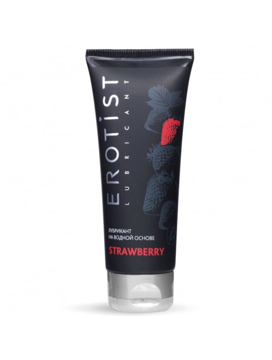Увлажняющая смазка на водной основе с ароматом клубники Srtawberry - 100 мл. - Erotist Lubricants - купить с доставкой в Находке