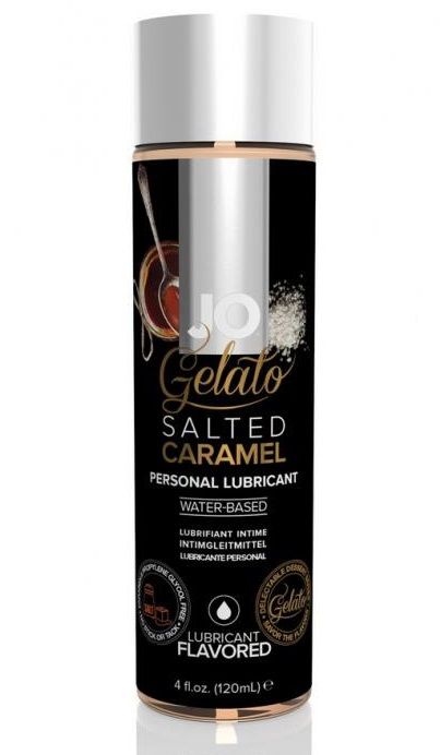 Лубрикант с ароматом солёной карамели JO GELATO SALTED CARAMEL - 120 мл. - System JO - купить с доставкой в Находке