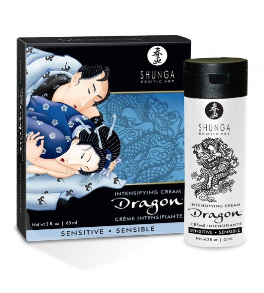 Интимный мужской крем SHUNGA DRAGON SENSITIVE - 60 мл. - Shunga - купить с доставкой в Находке