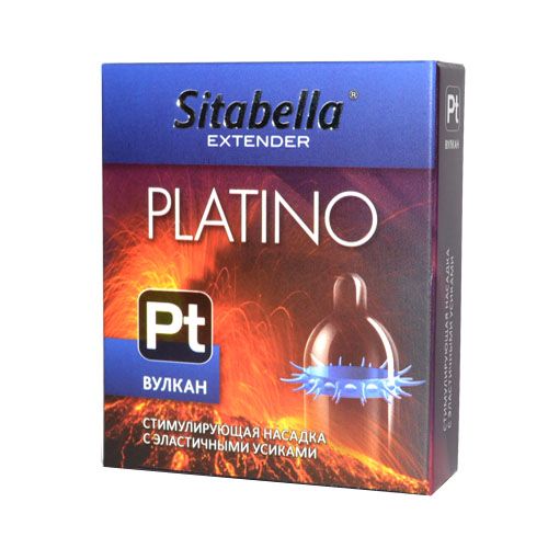 Стимулирующая насадка с усиками Platino  Вулкан - Sitabella - купить с доставкой в Находке
