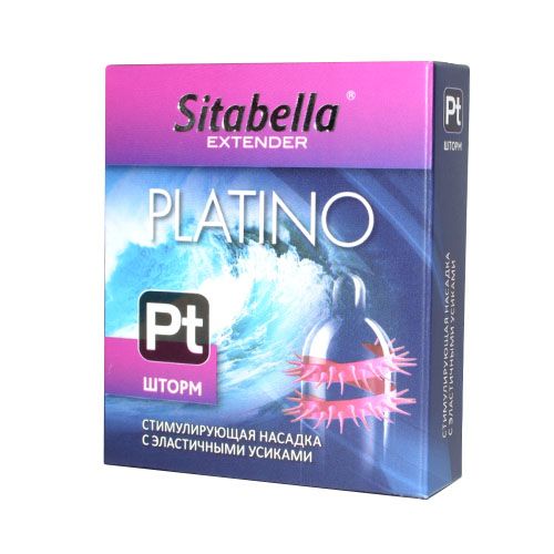 Стимулирующая насадка со спиралью из усиков Platino  Шторм - Sitabella - купить с доставкой в Находке