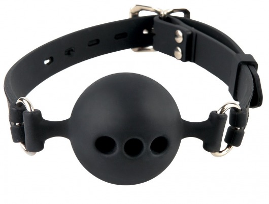 Силиконовый кляп-шар с отверстиями для дыхания Silicone Breathable Ball Gag Small - Pipedream - купить с доставкой в Находке