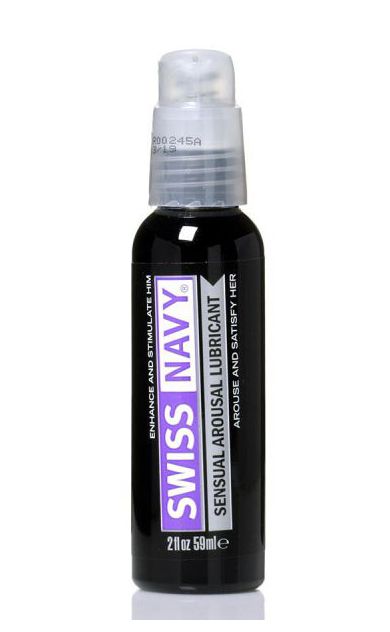 Возбуждающий гель-лубрикант на водной основе Sensual Arousal Lubricant - 59 мл. - Swiss navy - купить с доставкой в Находке