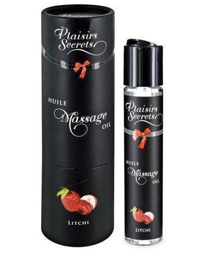 Массажное масло с ароматом личи Huile de Massage Gourmande Litchi - 59 мл. - Plaisir Secret - купить с доставкой в Находке