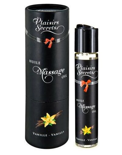 Массажное масло с ароматом ванили Huile de Massage Gourmande Vanille - 59 мл. - Plaisir Secret - купить с доставкой в Находке